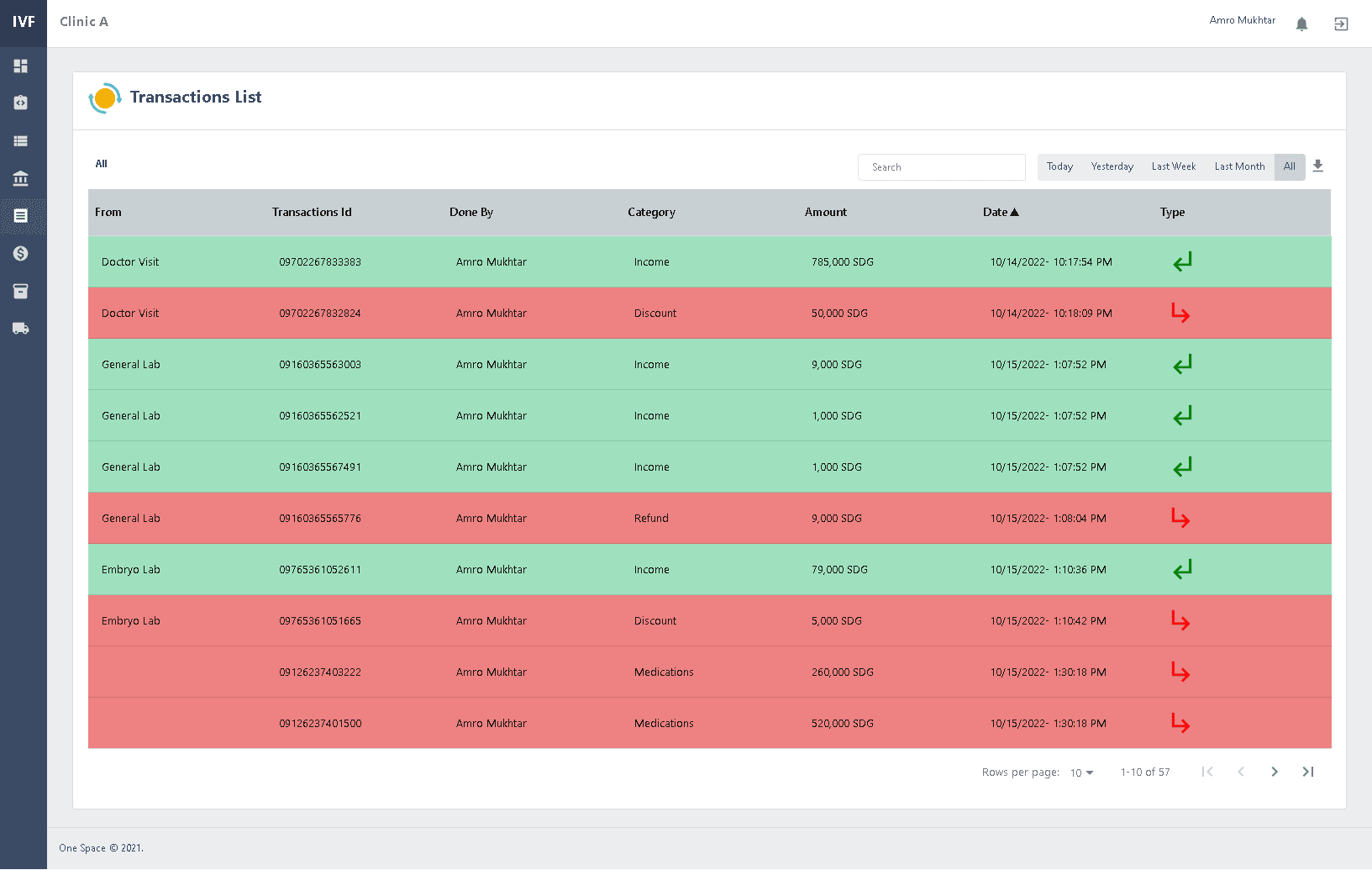 IVF Center ERP System — Screenshot 4